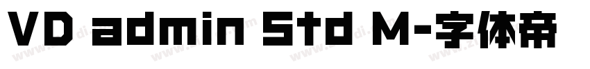 VD admin Std M字体转换
